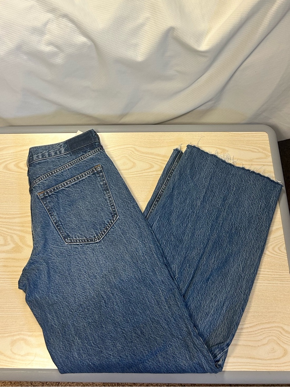 Abercrombie & Fitch Blue Wide Leg Flare Jeans